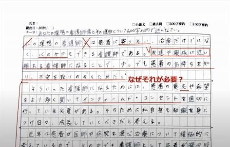 小論文添削の例